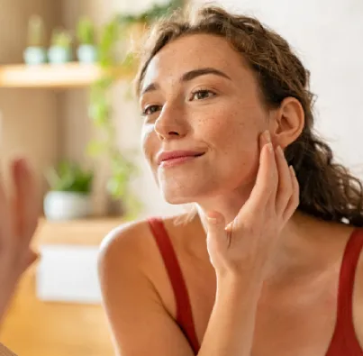 Card Retinol Girl Looking at M